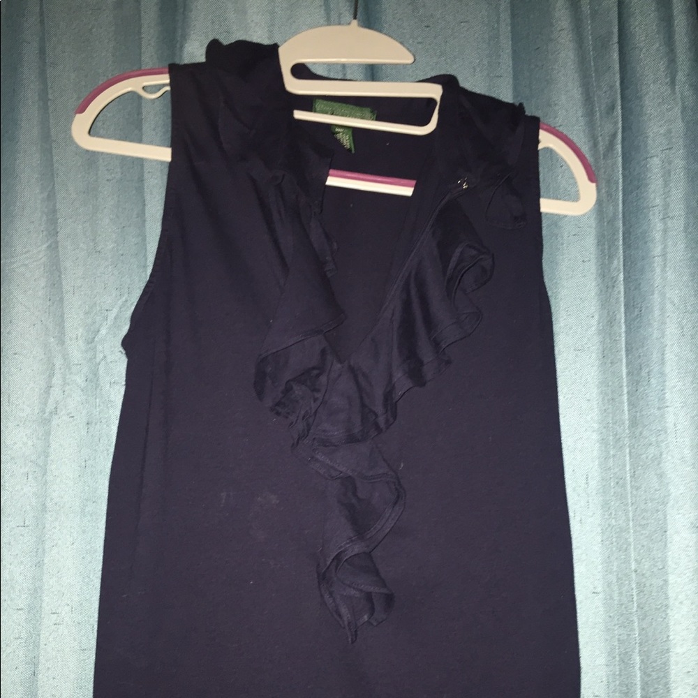 Navy blue Ralph Lauren top